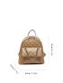 Mini Quilted Chain Decor Classic Backpack