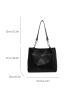 Heart Pattern Shoulder Tote Bag