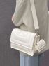 Minimalist Flap Square Bag With Coin Purse