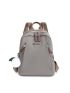 Letter Graphic Classic Backpack With Bag Charm