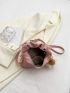 Mini Minimalist Hobo Bag With Bag Charm