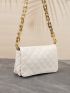 Quilted Flap Chain Square Bag