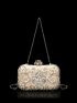 Mini Rhinestone Decor Box Bag