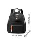 Minimalist Zipper Fashion Backpack