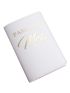 Passport Cover Embroidery Letter Women Travel Passport Cover Holder Travel Case