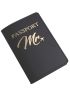 Passport Cover Embroidery Letter Men Travel Passport Cover Holder Travel Case