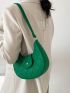 Crocodile Embossed Hobo Bag