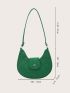 Crocodile Embossed Hobo Bag