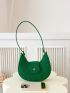 Crocodile Embossed Hobo Bag