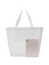 Minimalist Mesh Shopper Bag With Inner Pouch