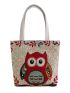 Cartoon Owl Graphic Shoulder Bag