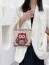 Cartoon Owl Graphic Shoulder Bag