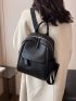 Litchi Embossed Classic Backpack