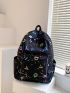 Allover Graphic Large Capacity Backpack