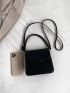 Mini Top Handle Square Bag Black Satchel Bag