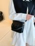 Mini Top Handle Square Bag Black Satchel Bag