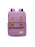 Men Letter Patch Decor Flap Backpack