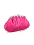 Rhinestone Decor Ruched Bag