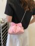 Bow Decor Ruched Bag