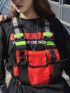 Streetwear Bag Unisex Black Functional Chest Rig Bag, Adjustable Vest Hip-hop Chest Bag, Woman Fashion Waist Pack HW714