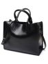 Ladies PU Retro Handbag Casual Large Messenger Bag