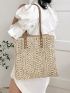 Hollow Out Straw Bag