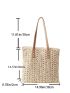 Hollow Out Straw Bag