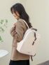 Metal Decor Detail Fashion Backpack