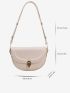 Minimalist Flap Saddle Bag