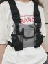 Streetwear Bag Unisex Black Functional Chest Rig Bags Adjustable Vest Hip-hop Chest Bag Woman Fashion Waist Pack