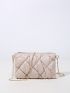 Mini Quilted Pattern Chain Square Bag