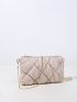 Mini Quilted Pattern Chain Square Bag