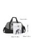 Letter Graphic Large Capacity Travel Bag