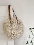 Hollow Out Straw Bag