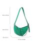 Green Novelty Bag Buckle & Chain Decor Fashion Style