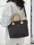 Two Tone Shopper Bag