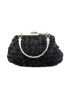 Rhinestone & Flower Decor Chain Square Bag