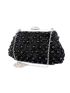 Rhinestone & Flower Decor Chain Square Bag