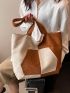 Two Tone Shopper Bag