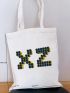 Geometric Pattern Shopper Bag