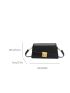 Metal Decor Flap Square Bag