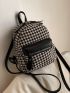 Mini Houndstooth Pattern Classic Backpack