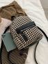 Mini Houndstooth Pattern Classic Backpack