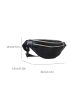 Crocodile Embossed Zip Front Fanny Pack