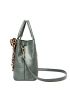 Crocodile Embossed Bow Decor Square Bag