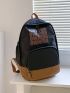 Men Letter Graphic Functional Backpack