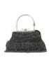 Mini Rhinestone & Bow Decor Ruffle Design Chain Evening Bag