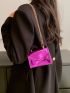 Mini Neon Pink Chain Flap Square Bag