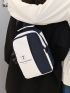 Mini Colorblock Letter Detail Sling Bag