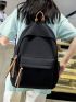 Casual Classic Backpack Tassel Decor Functional Backpack